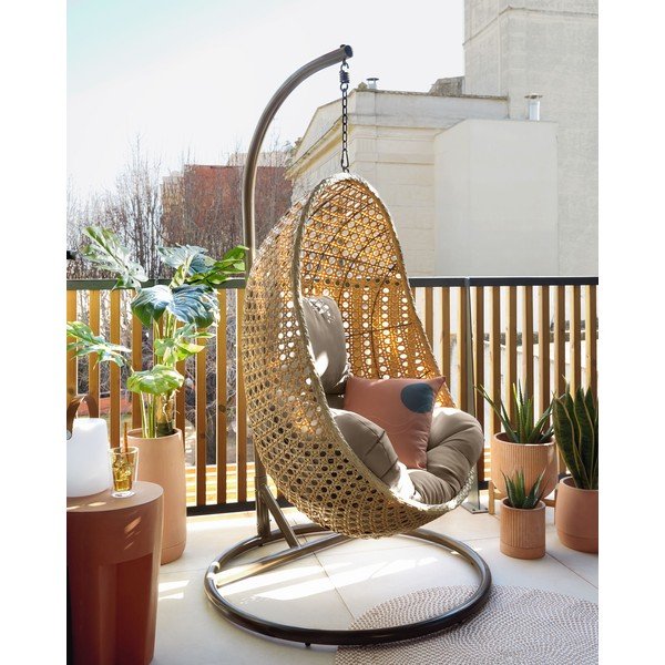 Črna konstrukcija za viseči stol Dalias - Kave Home-image-1