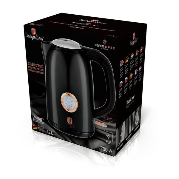 Črni grelnik vode 1,7 l Black Rose Collection - BerlingerHaus-image-3