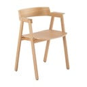 Jedilni stol z nasloni za roke iz masivnega hrasta v naravni barvi Flip – Gazzda