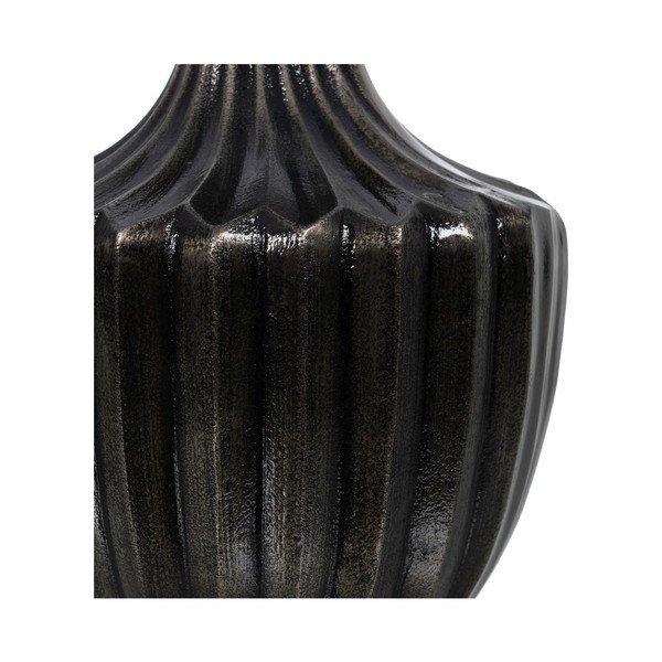 Črna/bela namizna svetilka s tekstilnim senčilom (višina 52,5 cm) – Ixia-image-4
