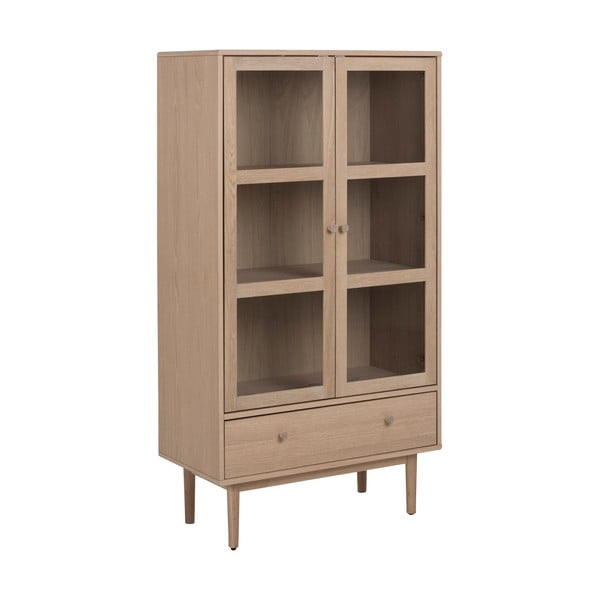 Vitrina iz hrastovega dekorja 80x145 cm Aston - Actona-image-2