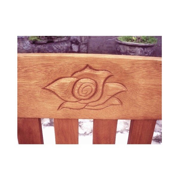 Rjava vrtna klop iz masivnega lesa Harland – Garden Pleasure-image-1