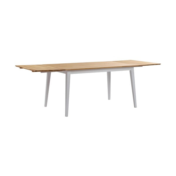 Hrastova jedilna miza z belimi nogami Rowico Mimi, 140 x 90 cm-image-1