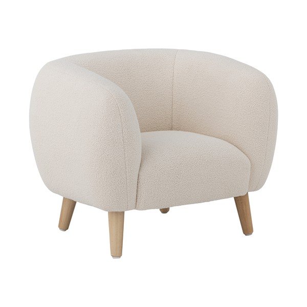 Bel otroški fotelj iz tkanine bouclé Cade – Bloomingville Mini