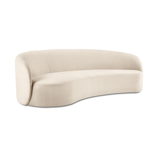 Bež žametna asimetrična zofa Mazzini Sofas Debbie, leva-image-2