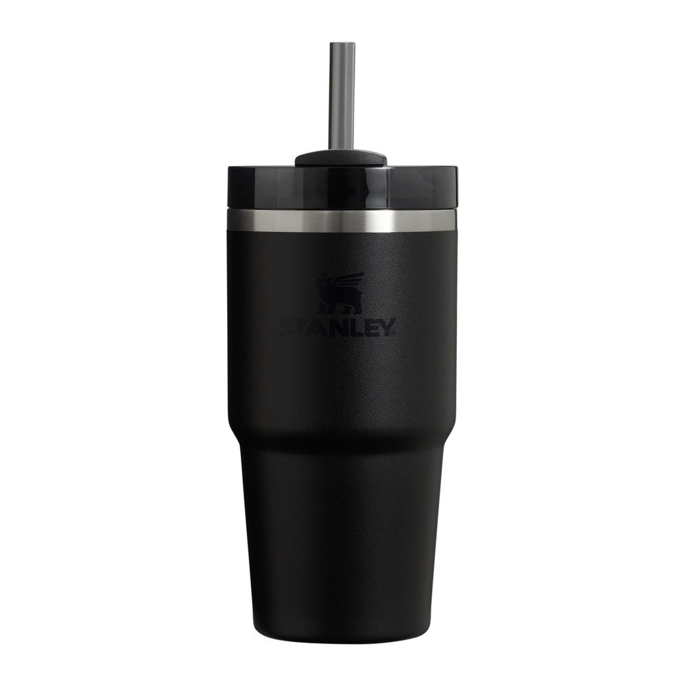 Črna termovka s slamico iz nerjavečega jekla 600 ml Quencher H2.0 FlowState Tumbler Black