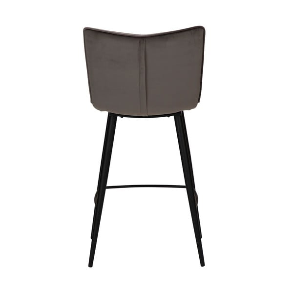 Siv žameten barski stol DAN-FORM Denmark Join, višina 93 cm-image-4