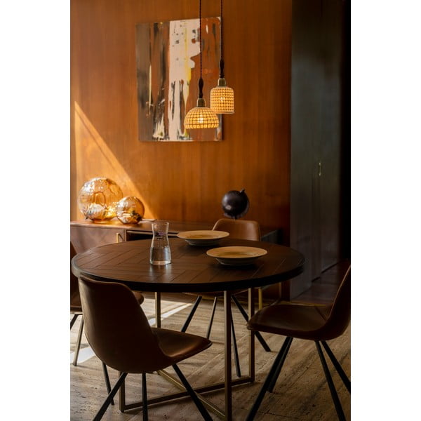 Okrogla jedilna miza v dekorju akacije ø 120 cm Class – Dutchbone-image-3