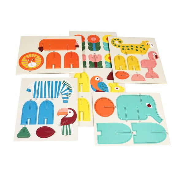 Lesena zložljiva igra Wild Wonders - Rex London-image-1