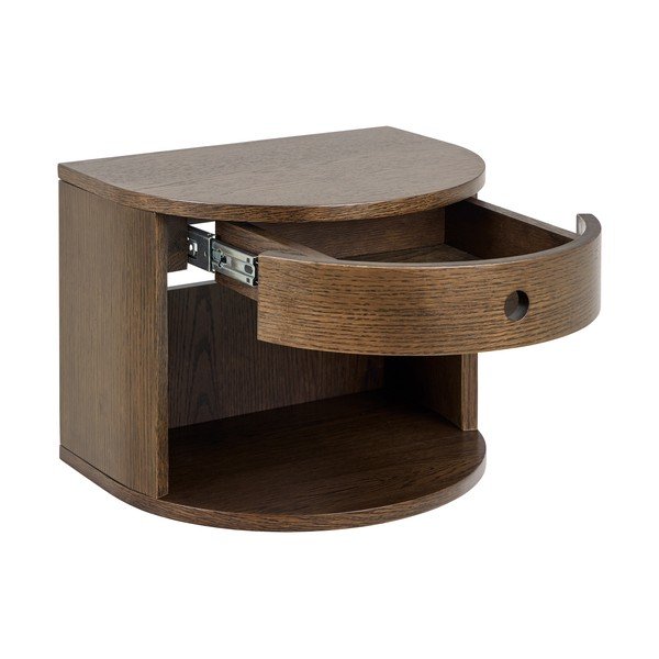 Nočna omarica v hrastovem dekorju v temni naravni barvi Paron – Actona-image-3