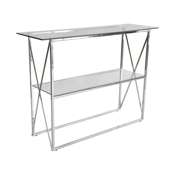 Kromirana konzolna mizica RGE Cross, dolžina 110 cm-image-1