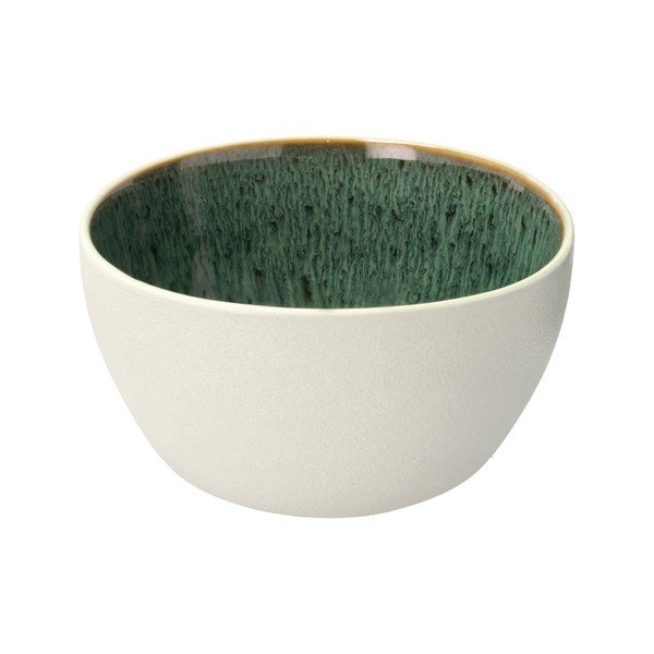 Belo-zelena kledica iz kamenine 400 ml Gastro White/Green – Bitz