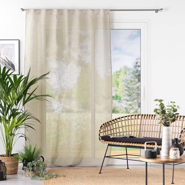 Rjava prosojna zavesa 140x240 cm Haltona – douceur d'intérieur-image-3