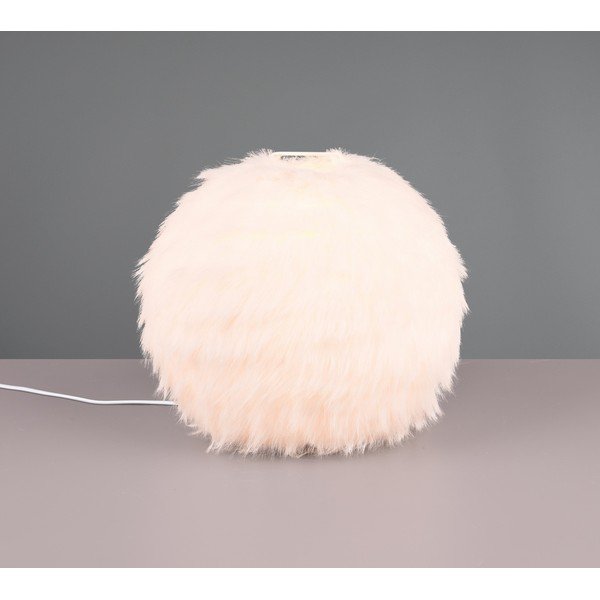 Kremno bela namizna svetilka (višina 24 cm) Furry – Reality-image-1