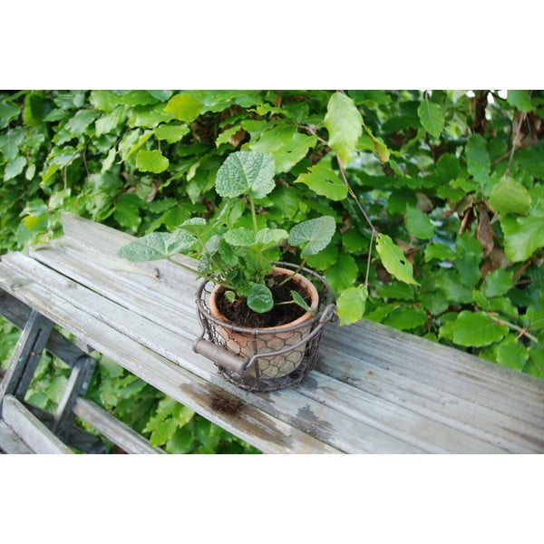 Ročno poslikan cvetlični lonec iz terakote ø 12 cm – Esschert Design-image-3