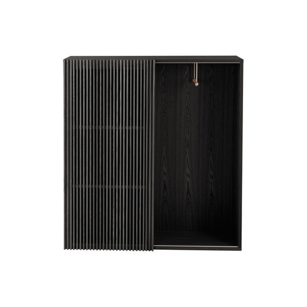 Črn set za hodnik v jesenovem dekorju 110x120x40 cm Sion – Jotex-image-3