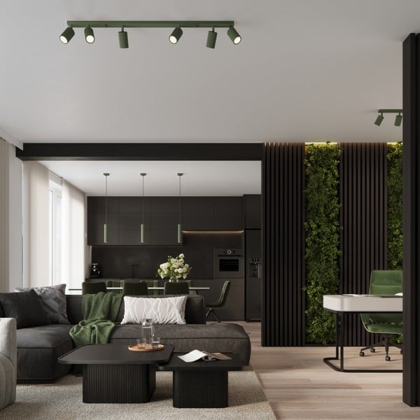 Zeleno točkovno svetilo 6,5x81 cm Gleam – Sollux-image-1