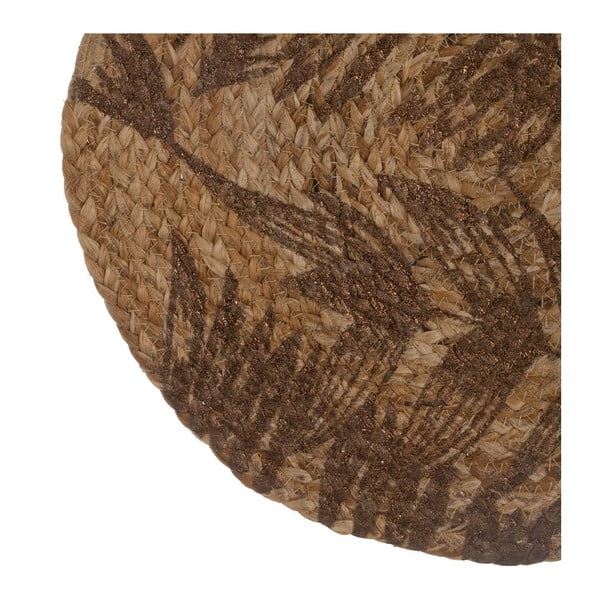 Pogrinjek iz jute ø 38 cm Leafy – Ixia-image-4