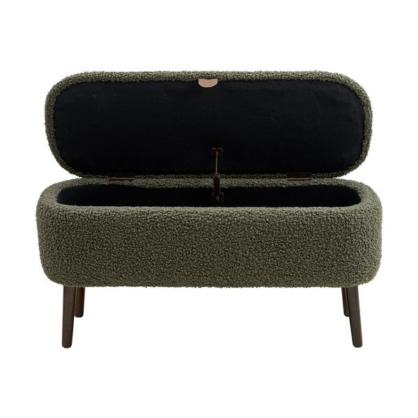 Zelena klop iz tkanine bouclé Harlow – House Nordic-image-2