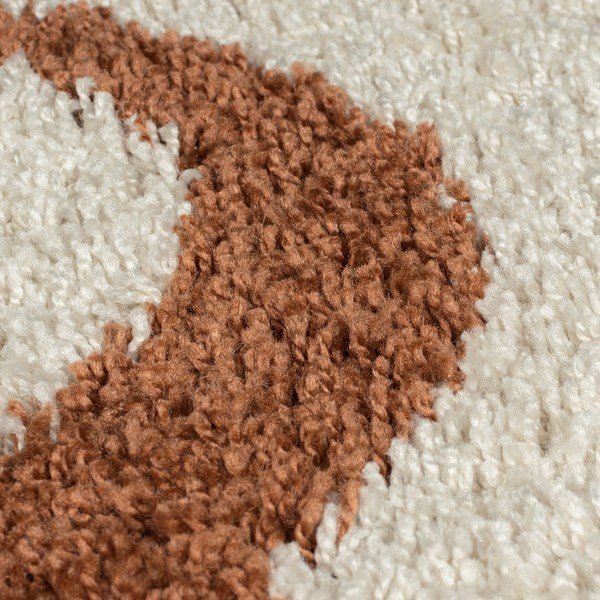 Kremno bela preproga 80x150 cm Squiggle – Flair Rugs-image-3