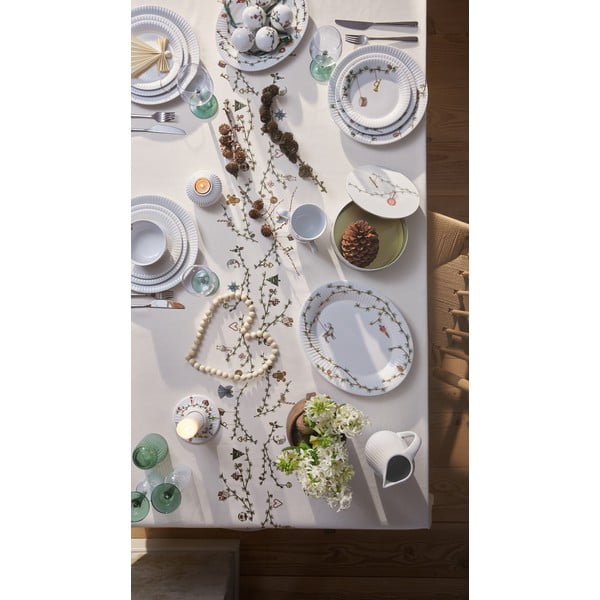 Bel porcelanast servirni krožnik z božičnim motivom 27x34 cm Hammershøi – Kähler Design-image-3