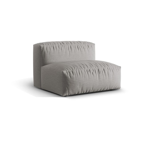 Svetlo siv modul za sedežno garnituro (sredinski modul) Martina – Micadoni Home-image-1