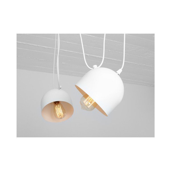 Bela dvojna viseča svetilka CustomForm Popo-image-4