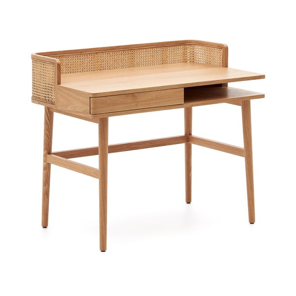 Pisalna miza v jesenovem dekorju 62x105 cm Araxi – Kave Home