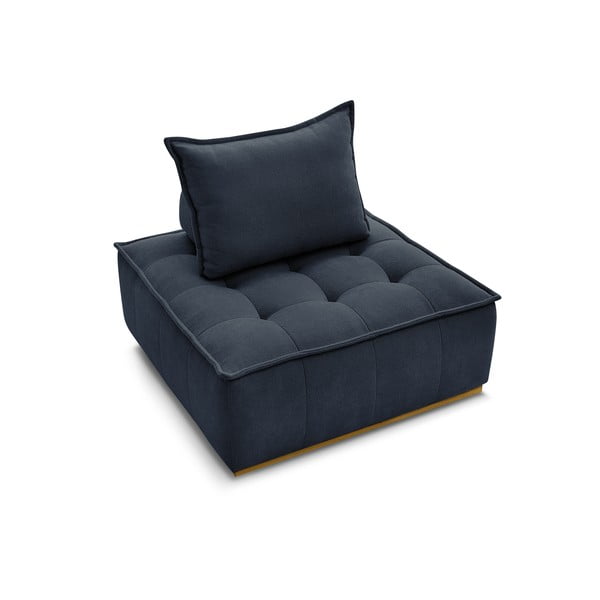 Temno moder fotelj iz šenilje Elisa – Bobochic Paris-image-4