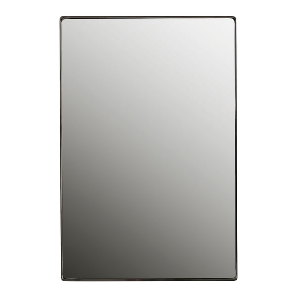 Stensko ogledalo s črnim okvirjem Kare Design Shadow, 90 x 60 cm