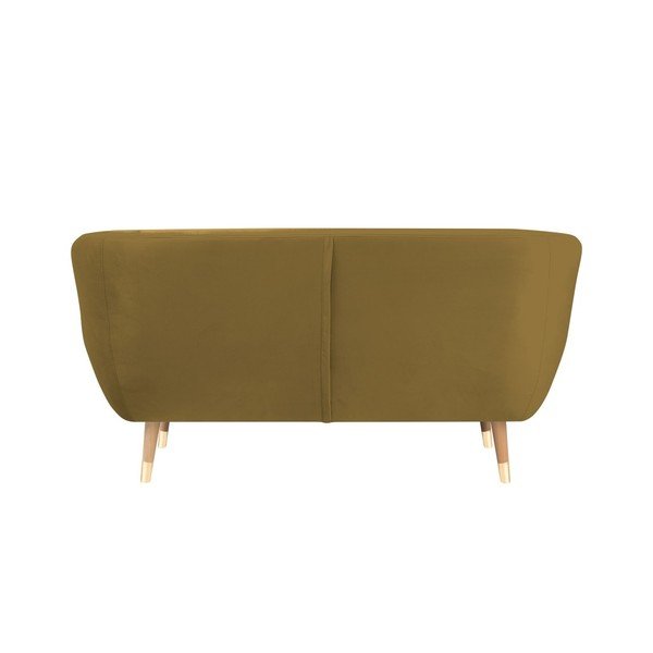 Zlata žametna zofa Mazzini Sofas Benito, 158 cm-image-4