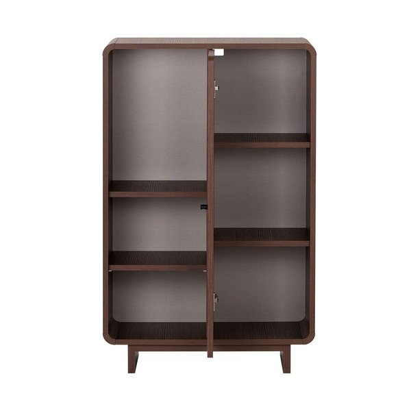 Omarica v orehovem dekorju v temni naravni barvi 70x110x34 cm Torina – Nordure-image-3