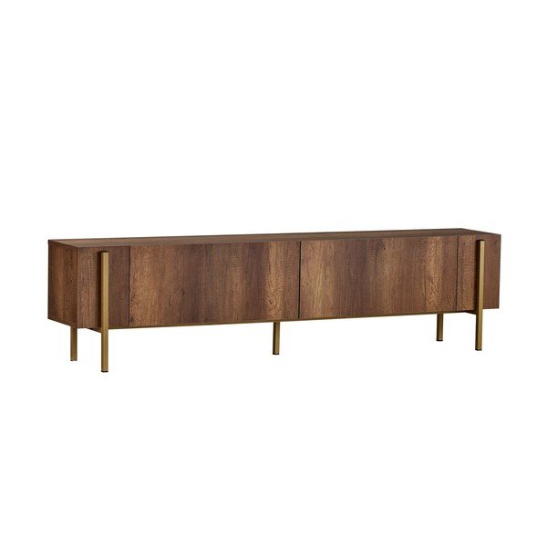 TV omarica v orehovem dekorju v temni naravni barvi 180x45x30 cm Nexus – Kalune Design