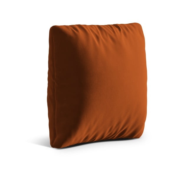 Žametna okrasna blazina za sedežno garnituro v barvi terakote Kemi – Cosmopolitan Design-image-1