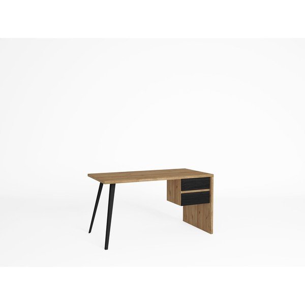 Pisalna miza z mizno ploščo v hrastovem dekorju 69x136 cm Eliot – Marckeric-image-2