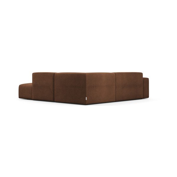 Rjava sedežna garnitura Marie Claire Home Karen, 260 cm, desni kot-image-4