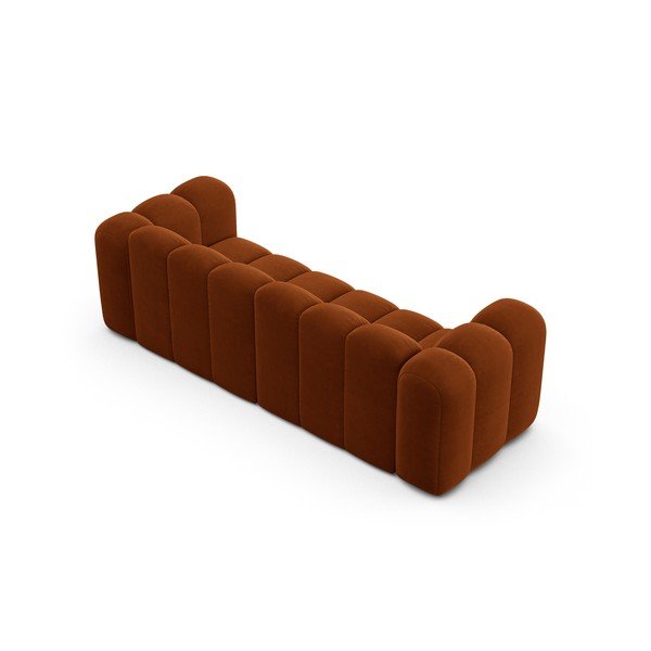 Oranžna sedežna garnitura 228 cm Lupine – Micadoni Home-image-2