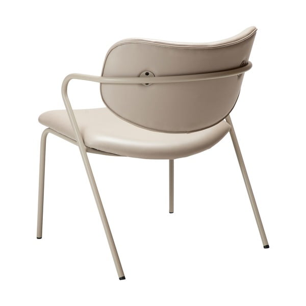 Bež fotelj iz imitacije usnja Zed – DAN-FORM Denmark-image-4