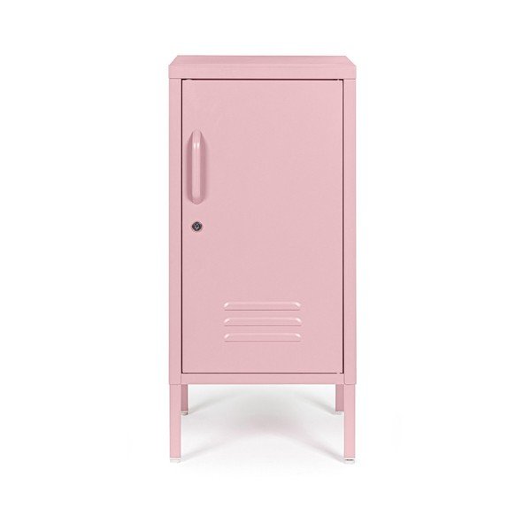 Svetlo rožnata kovinska omarica z možnostjo zaklepanja 35x76x40 cm Cambridge – Yes Everyday