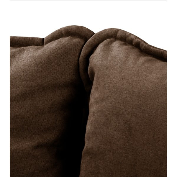 Temno rjava sedežna garnitura 193 cm Beata – Ropez-image-1