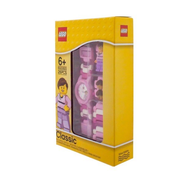 Otroška roza ura s figurico LEGO® Classic-image-3