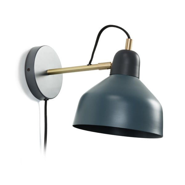 Modrozelena stenska svetilka Olimpia – Kave Home