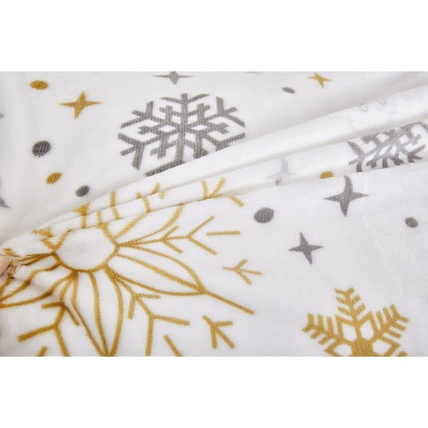 Kremno bela enojna posteljnina iz mikropliša 140x200 cm Magic – My House-image-3