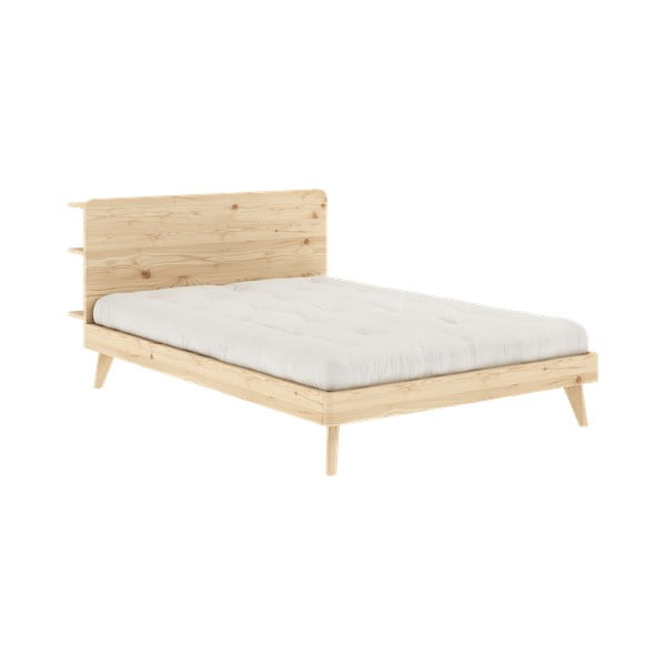 Zakonska postelja iz borovega lesa z letvenim dnom 140x200 cm Retreat - Karup Design