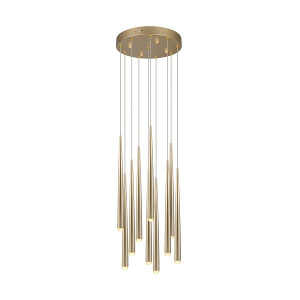 LED viseča svetilka v zlati barvi ø 30 cm Cala – Trio Select