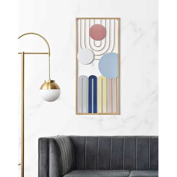 Kovinska stenska dekoracija 37x84 cm Colorful – Mauro Ferretti-image-2