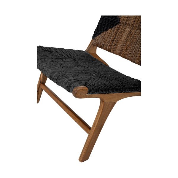 Črno-rjav fotelj s prepletom Grant - Bloomingville-image-4