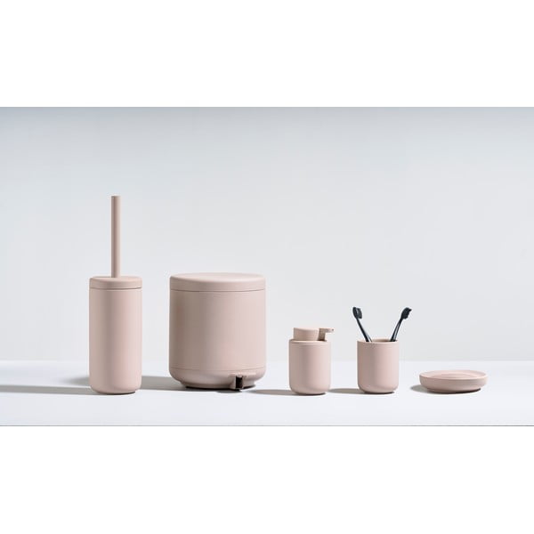 Svetlo rožnat porcelanast podstavek za milo Ume – Zone-image-3