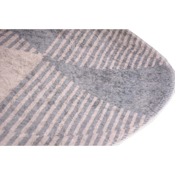 Siva pralna preproga 80x120 cm Oval – Vitaus-image-2