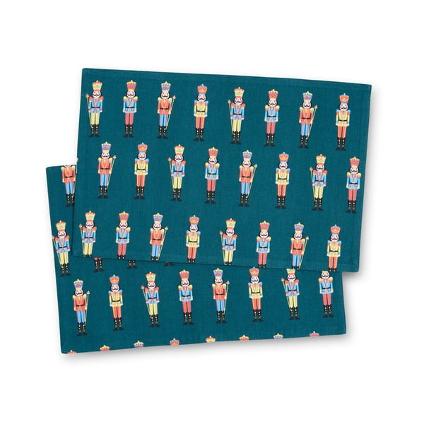 Bombažni pogrinjki z božičnim motivom v kompletu 4 ks 30x46 cm Nutcracker – Catherine Lansfield